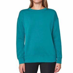 Mondetta Ladies' Scuba Long Sleeve Teal Crewneck